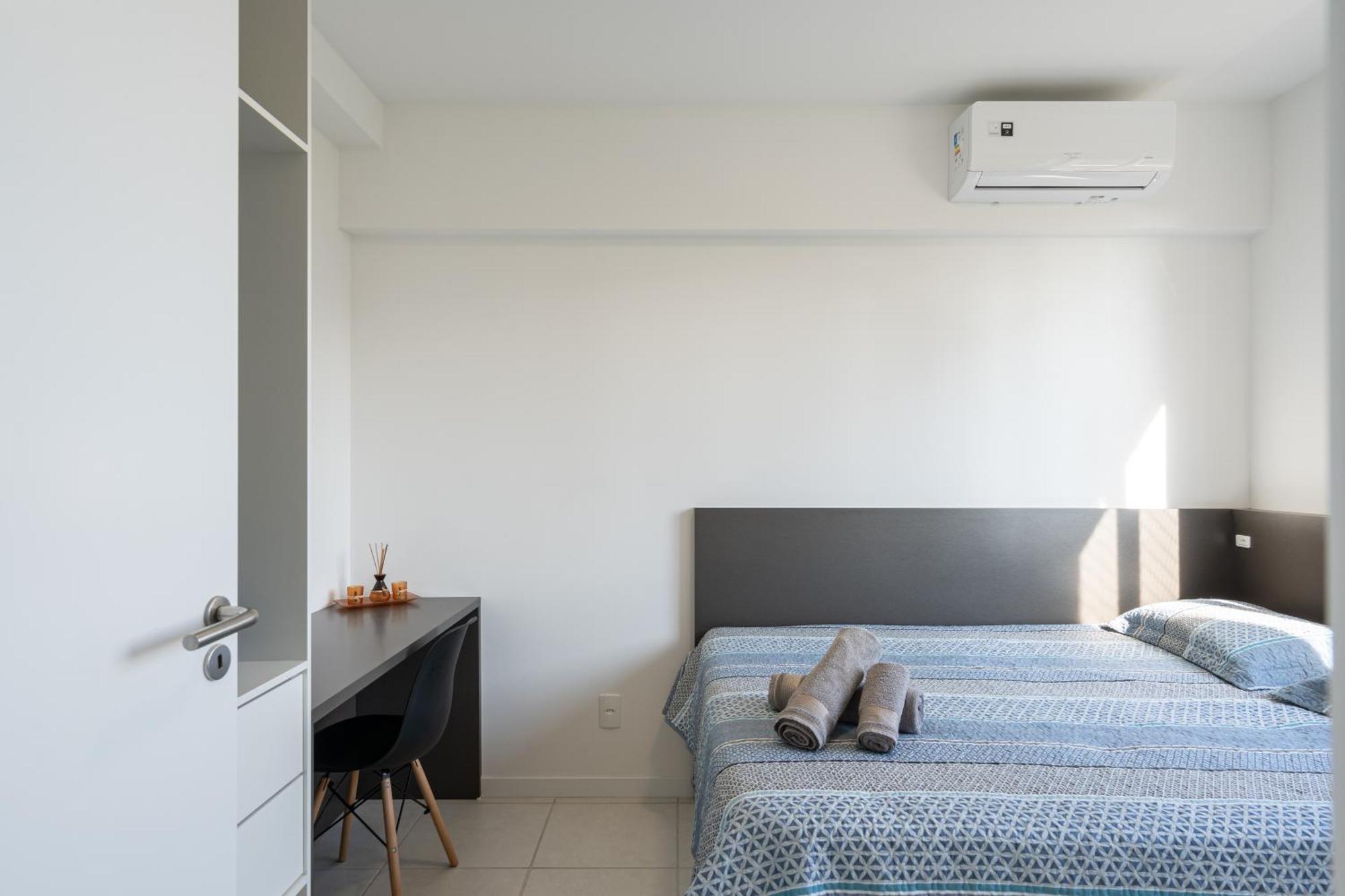 Apartamentos Completos A 15Min Beto Carreiro Com Wi-Fi Churrasqueira Em Condominio Com Piscina Portaria 24H Ideal Para Familia Piçarras Værelse billede