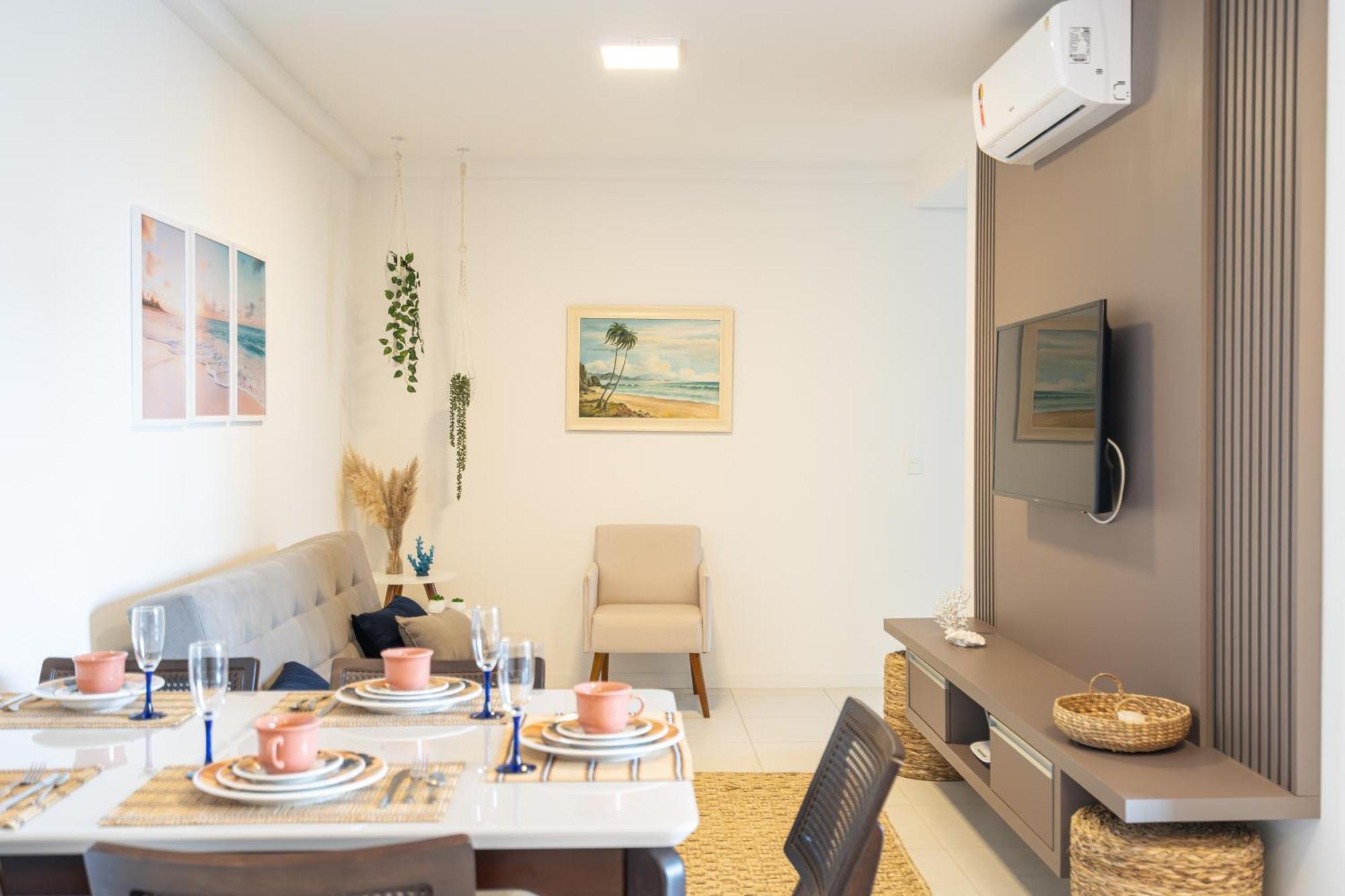 Apartamentos Completos A 15Min Beto Carreiro Com Wi-Fi Churrasqueira Em Condominio Com Piscina Portaria 24H Ideal Para Familia Piçarras Værelse billede