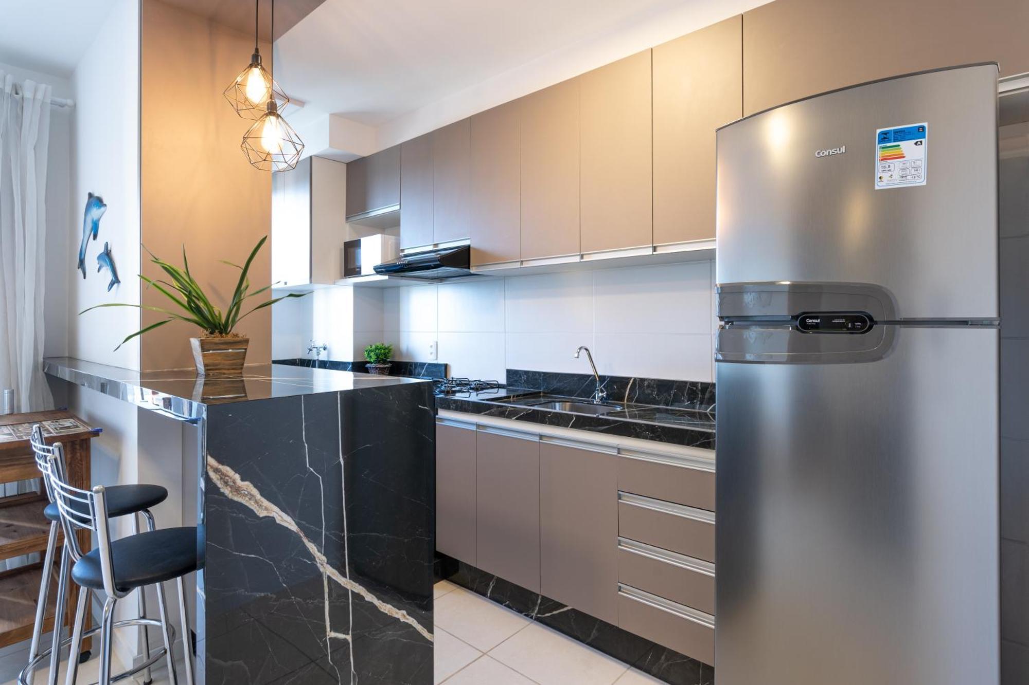 Apartamentos Completos A 15Min Beto Carreiro Com Wi-Fi Churrasqueira Em Condominio Com Piscina Portaria 24H Ideal Para Familia Piçarras Værelse billede